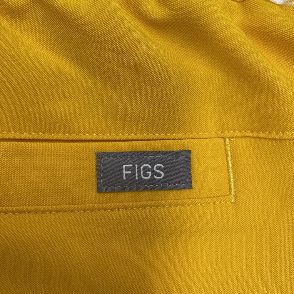 FIGS Tansen Jogger Scrub Pants Men L Tall Yellow Drawstring Pockets Po#5956 NWOT - Picture 5 of 11